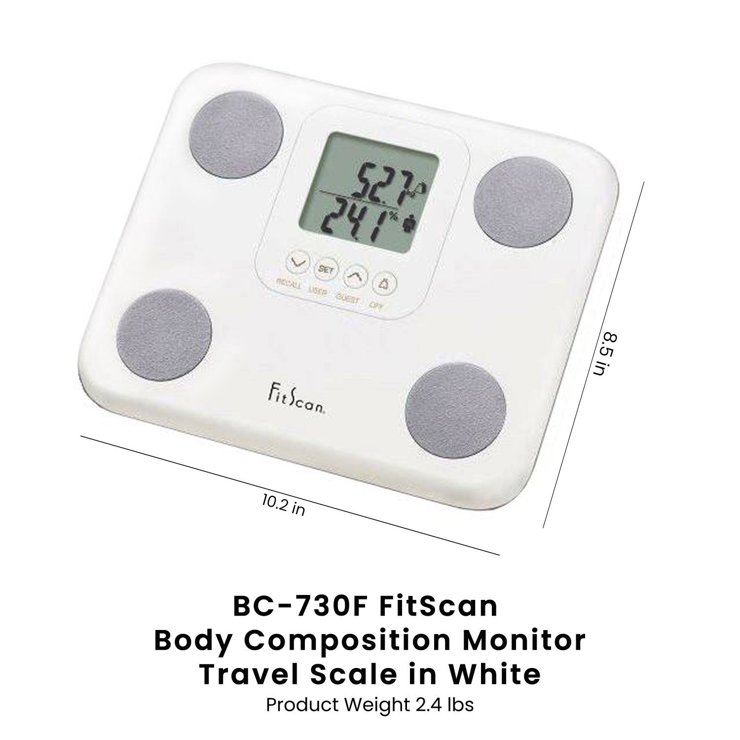 Tanita BC-730F FitScan Full Body Composition Monitor (White) | 3R 